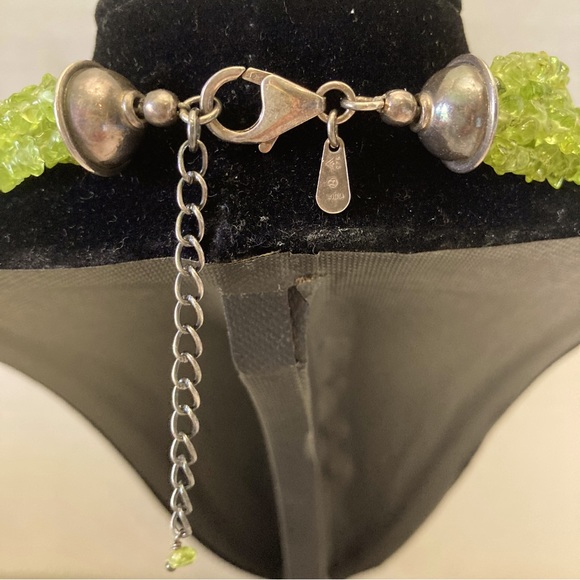 SILPADA 925 Sterling and Peridot 6 Strand Necklace - Picture 3 of 4